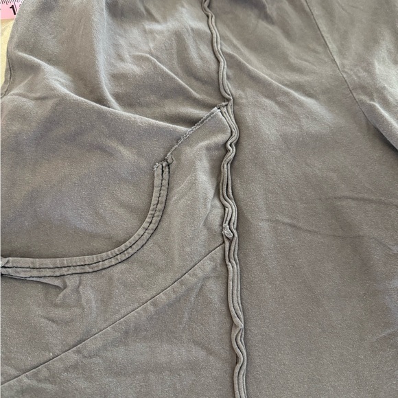 Cynthia Ashby 100% cotton cropped pants, grey, Large, EUC - Picture 13 of 14